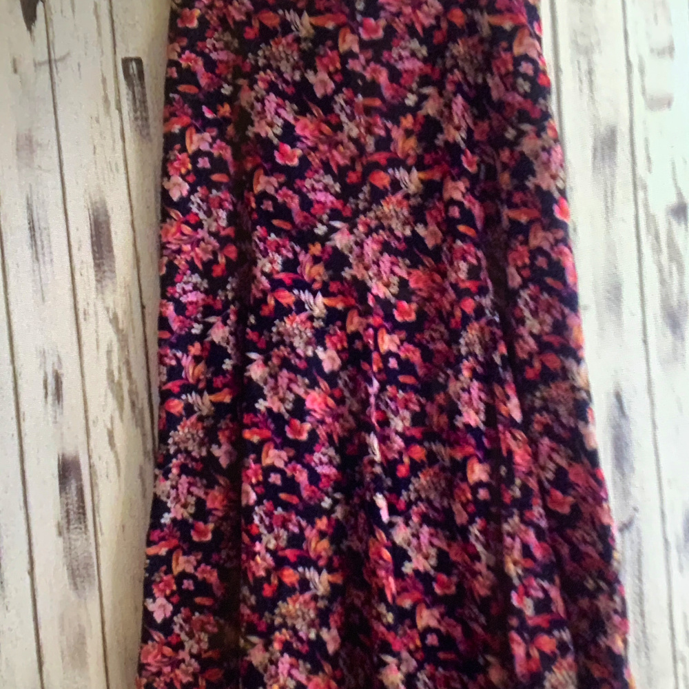 Christopher & Banks Floral Midi Skirt